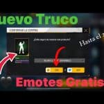 como conseguir emotes para free fire