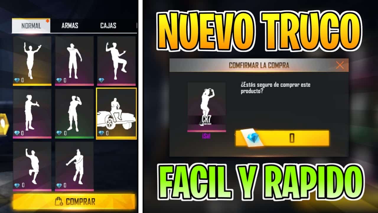 como puedo utilizar los emotes en free fire