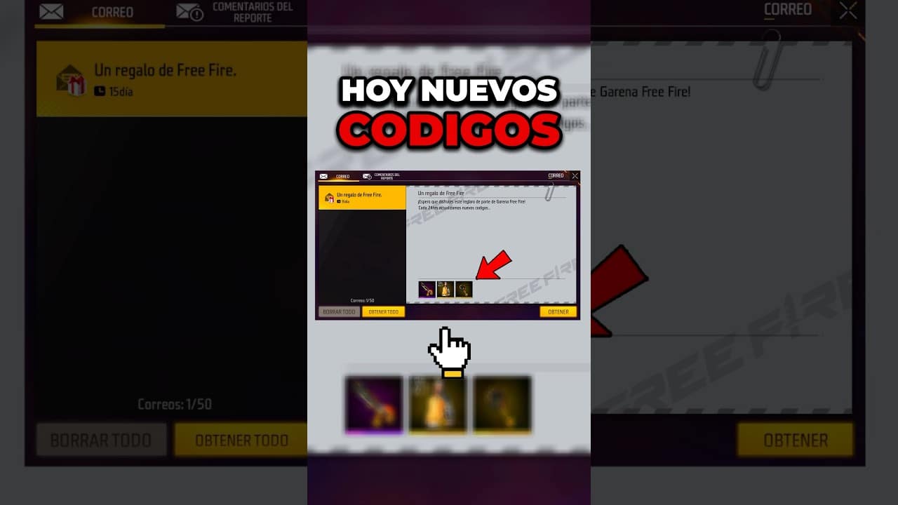 cuales son los codigos mas recientes de free fire